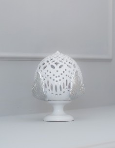 lampada pumo in ceramica barocco moderno argento CAMINARI