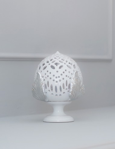 lampada pumo in ceramica barocco moderno argento CAMINARI